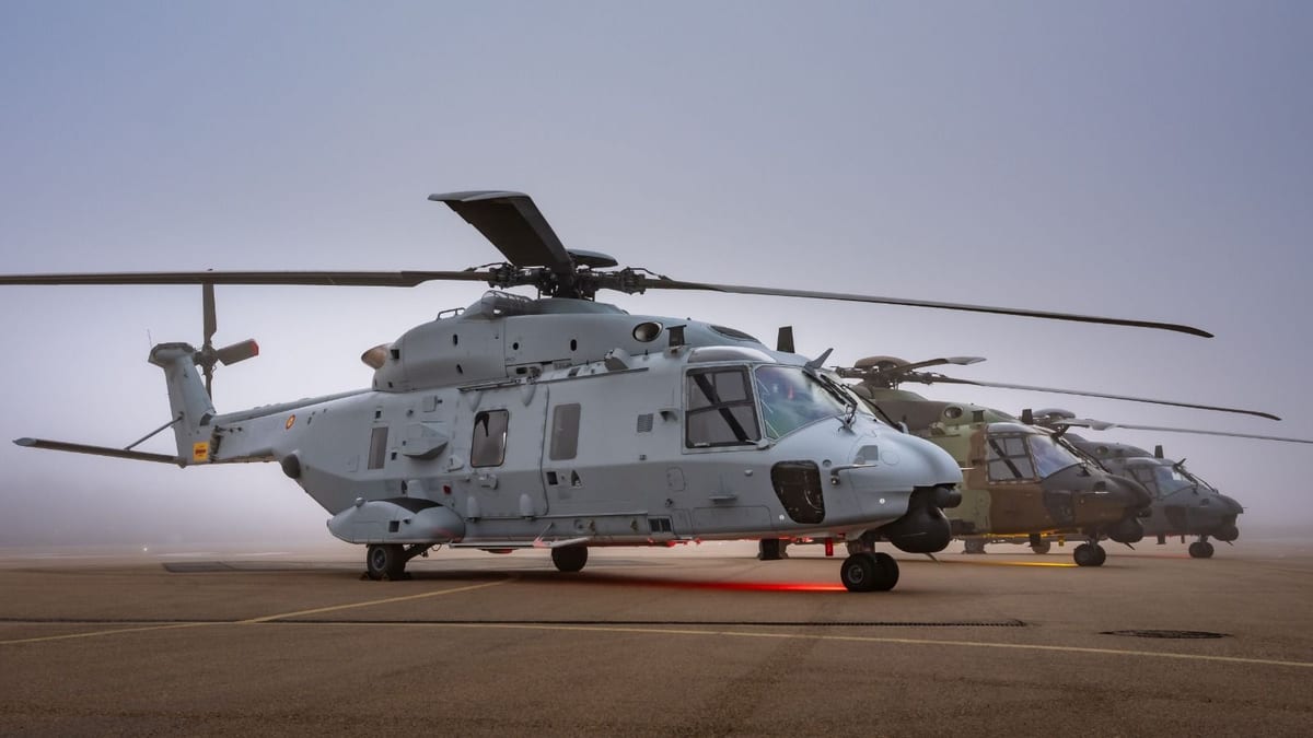 Fotografía que ilustra la noticia: Airbus entregará a España 31 helicópteros NH90 mejorados entre 2031 y 2036