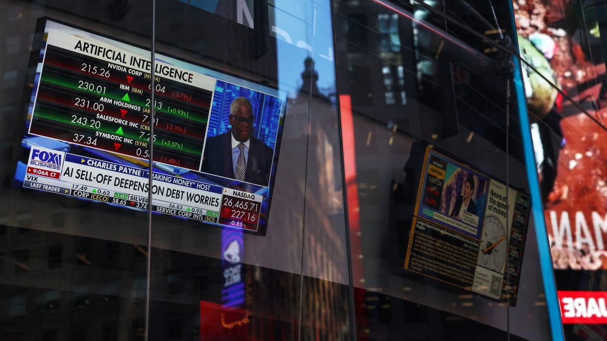 Fotografía que ilustra la noticia: El Nasdaq cae un 3,52% en la semana por las dudas sobre la rentabilidad de la IA mientras el Ibex sube un 1,5%